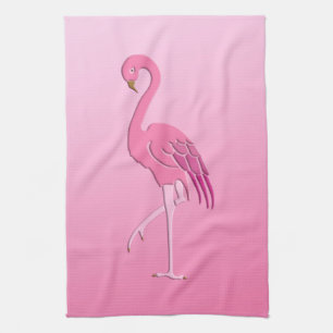 Linge De Cuisine Flamant rose joli
