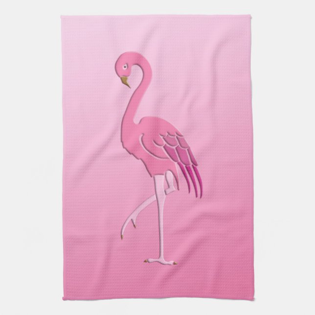 Linge De Cuisine Flamant rose joli (Vertical)
