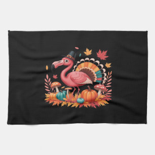 Linge De Cuisine Flamant rose Turquie mignonne Flamant rose Turquie