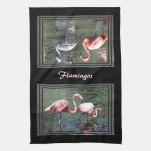 Linge De Cuisine Flamants roses roses