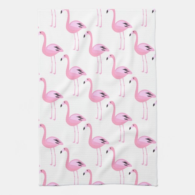 Linge De Cuisine Flamants roses roses 2 (Vertical)