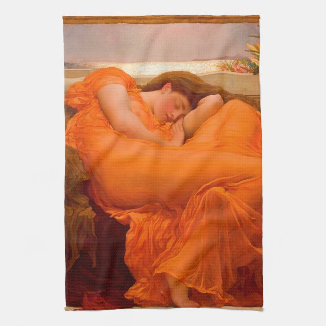 Linge De Cuisine Flaming June par Lord Frederic Leighton (Vertical)