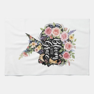 Linge De Cuisine Fleur avec Grace Elégant Floral Inspirational Art