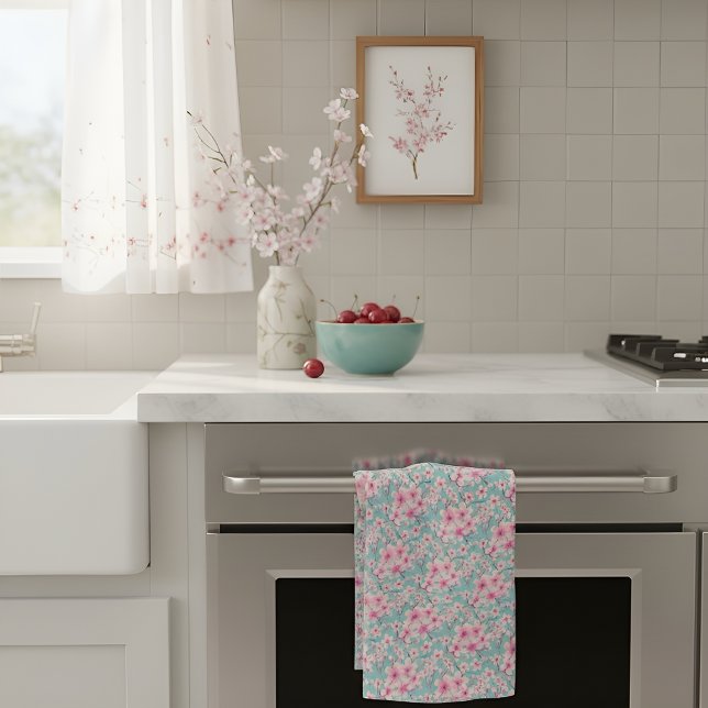 Linge De Cuisine Fleur de cerisier rose (Créateur téléchargé)