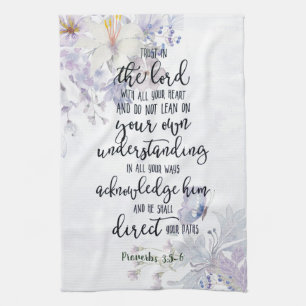 Linge De Cuisine Fleur de confiance dans le Seigneur