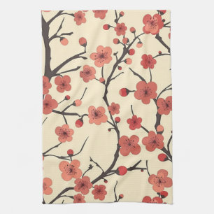 Linge De Cuisine Fleur de corail Meihua chinoise Branche de charbon