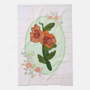 Linge De Cuisine Fleur de fantaisie