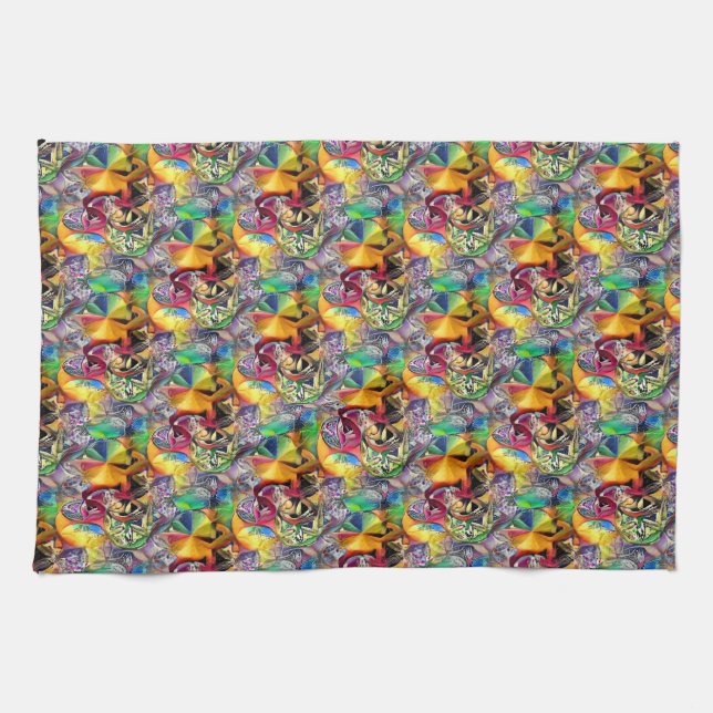 Linge De Cuisine Fleur de la vie (Horizontal)