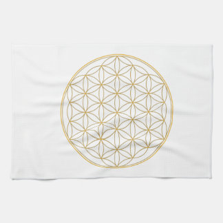 Linge De Cuisine Fleur de ligne d'or de la vie