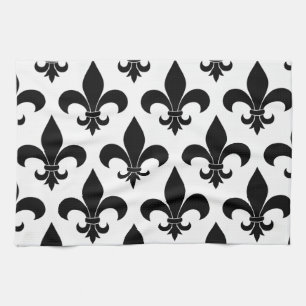 Linge De Cuisine Fleur de lis Motif