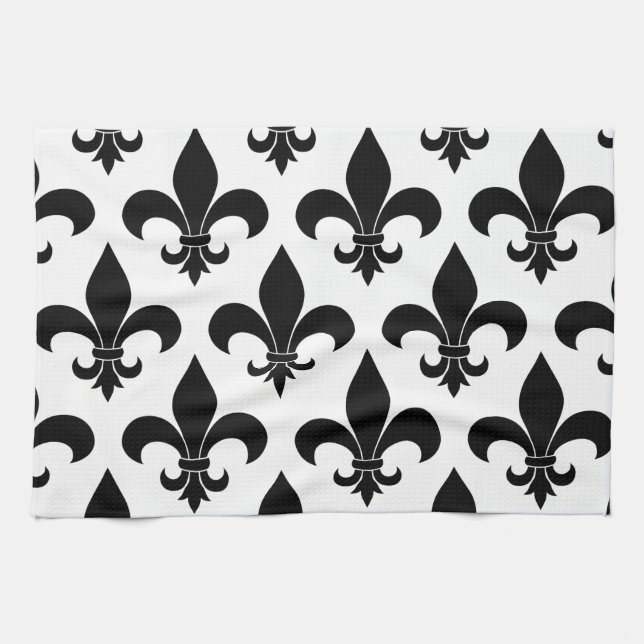 Linge De Cuisine Fleur de lis Motif Classic (Horizontal)