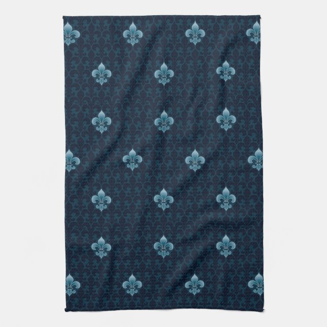 Linge De Cuisine Fleur De Lis Pattern (Vertical)