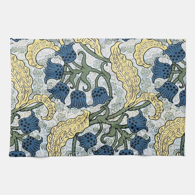 Linge De Cuisine Fleur de Muguet Art Nouveau Verneuil (Horizontal)