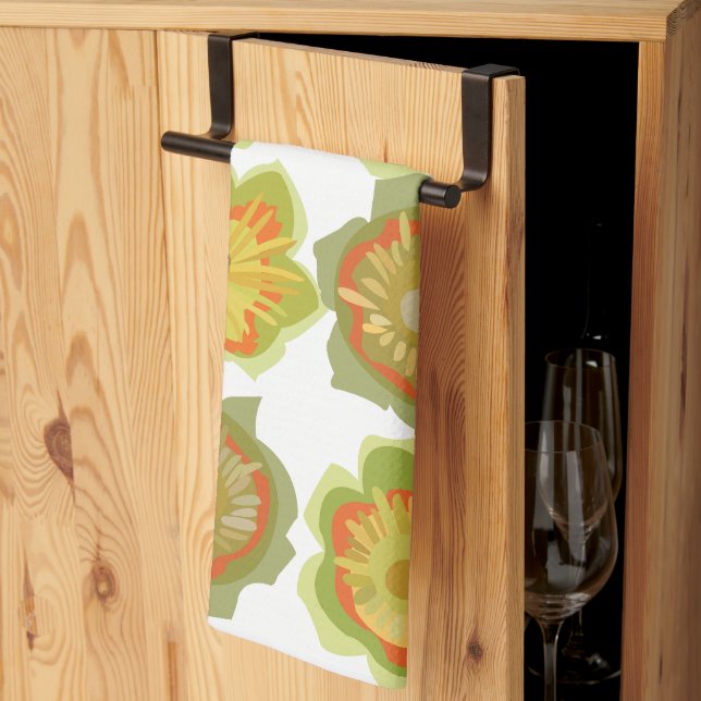 Linge De Cuisine Fleur de peuplier tulipe florale (Pliage en tiers)