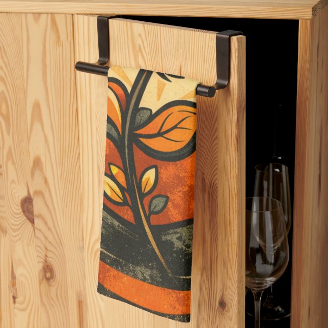 Linge De Cuisine Fleur de sommet  (Pliage en tiers)