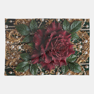 Linge De Cuisine Fleur de style gothique victorien
