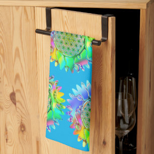 Linge De Cuisine Fleur De Vie - Fleur Géométrique 5