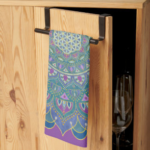 Linge De Cuisine Fleur De Vie - Mandala India Style 1