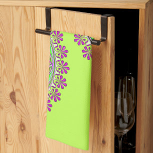 Linge De Cuisine Fleur De Vie - Ornements Vintages En Fleurs 2