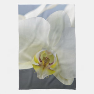 Linge De Cuisine Fleur d'orchidée blanche