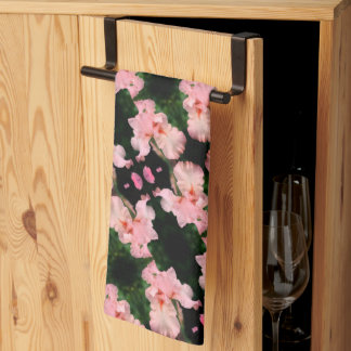 Linge De Cuisine Fleur Iris Arborée Dans Chaque Motif Abstrait