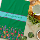 Linge De Cuisine Fleur sauvage coloré chic personnalisé Citation él<br><div class="desc">Chic Personnalisé motif floral moderne serviette de cuisine moderne. Ces serviettes de cuisine colorées sont parfaites pour ajouter une pop de couleur à votre cuisine. Associez-le avec une bouteille de vin et il fait un grand cadeau personnalisé pour les amis, la famille, les collègues, voisins, etc. La zone personnalisée peut...</div>