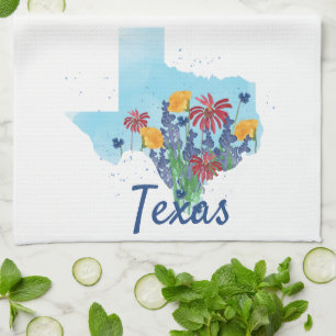 Linge De Cuisine Fleur sauvage du Texas Bluebonnet
