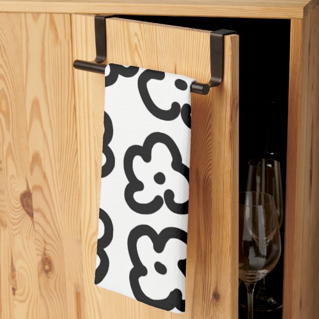 Linge De Cuisine Fleur sauvage moderne design moderne et tendance n (Pliage en tiers)