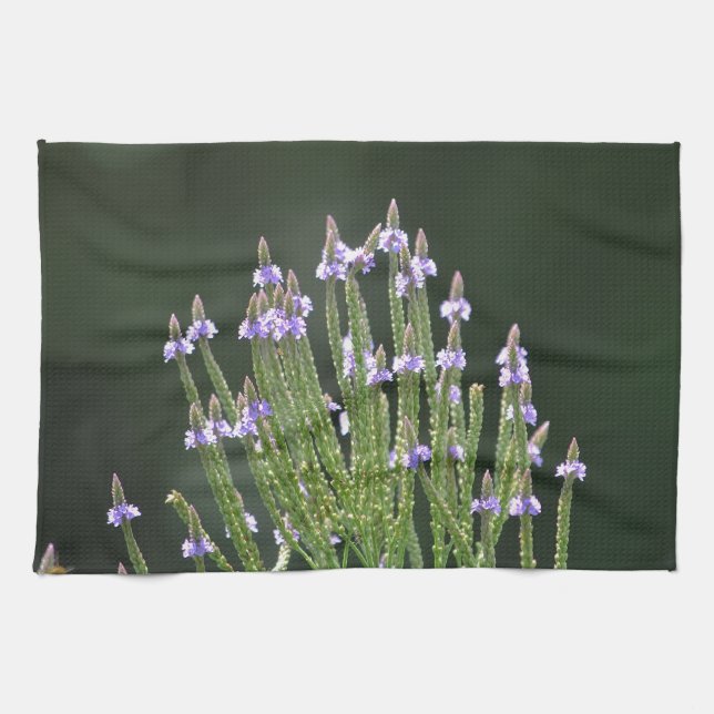 Linge De Cuisine Fleur sauvage pourpre (Horizontal)
