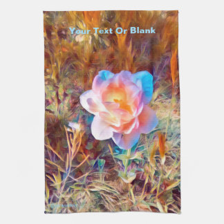 Linge De Cuisine Fleur stylisée colorée