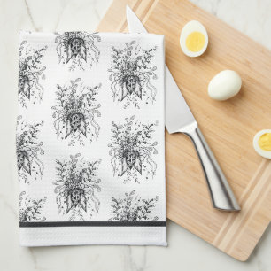 Linge De Cuisine Fleur Tangle Art, dessinée - Samsung Galaxy Coque