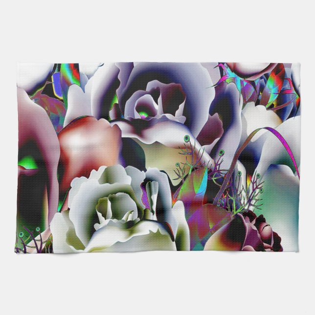 Linge De Cuisine Fleurs (Horizontal)