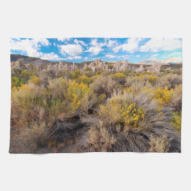 Linge De Cuisine Fleurs | Blooming Sagebrush Californie (Horizontal)