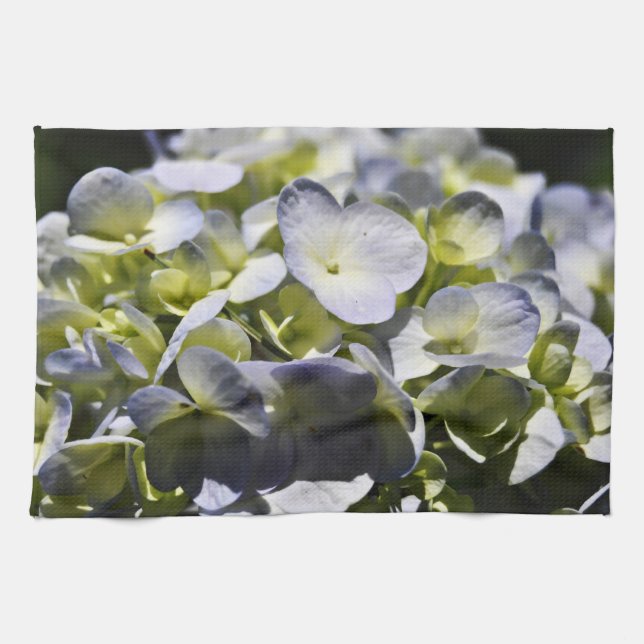 Linge De Cuisine Fleurs Blue Hydrangeas (Horizontal)