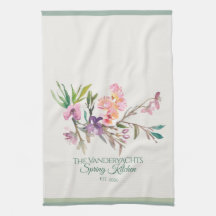 Fleurs botaniques aquarelles personnalisées de pri
