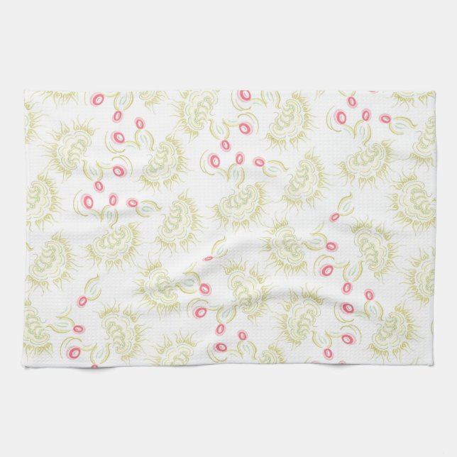 Linge De Cuisine Fleurs cactus (Horizontal)
