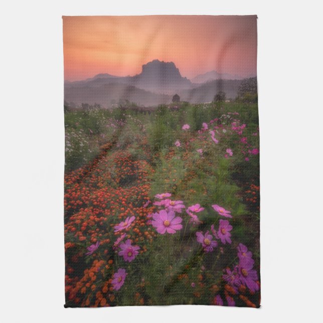 Linge De Cuisine Fleurs | Chiang Dao, Chiang Mai, Thaïlande (Vertical)