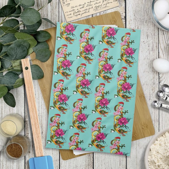 Linge De Cuisine Fleurs chinoises de cerisiers de Lotus (Créateur téléchargé)
