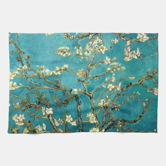 Linge De Cuisine Fleurs d'amandier de Van Gogh Impressionnisme clas (Horizontal)