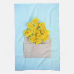 Linge De Cuisine Fleurs   Dandelions dans l'enveloppe