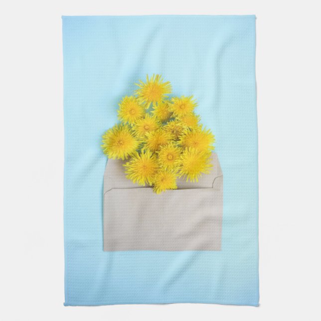 Linge De Cuisine Fleurs | Dandelions dans l'enveloppe (Vertical)