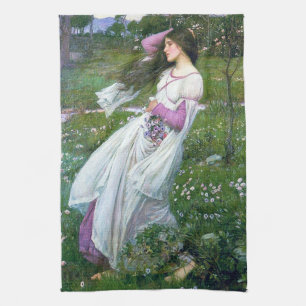Linge De Cuisine Fleurs dans le vent, John William Waterhouse
