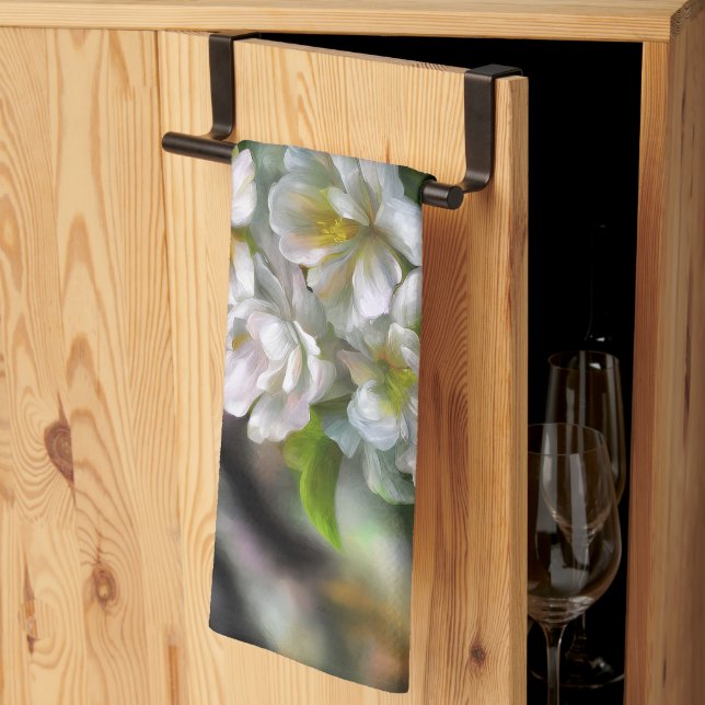 Linge De Cuisine Fleurs d'Apple (Pliage en tiers)