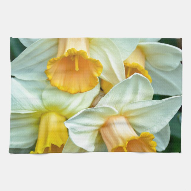Linge De Cuisine Fleurs de jonquilles jaunes (Horizontal)