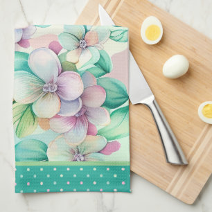 Linge De Cuisine Fleurs de magnolia pastel