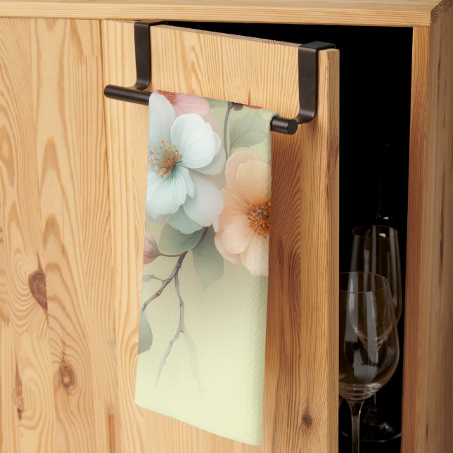 Linge De Cuisine Fleurs de Pâques de printemps (Pliage en tiers)