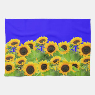 Linge De Cuisine Fleurs de soleil - Liberté Ukraine Paix drapeau uk