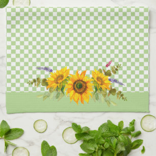 Linge De Cuisine Fleurs de soleil sur tableau de bord