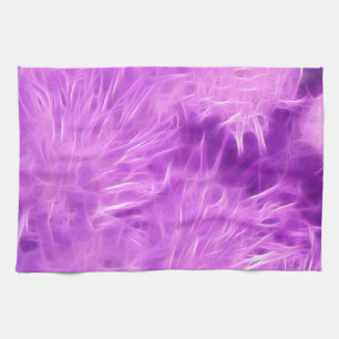 Linge De Cuisine Fleurs de teintes violettes transformées