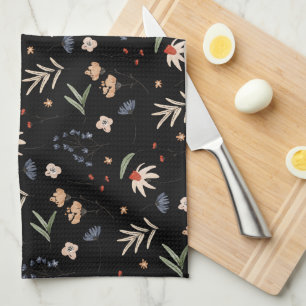 Linge De Cuisine Fleurs d'eau simples 1